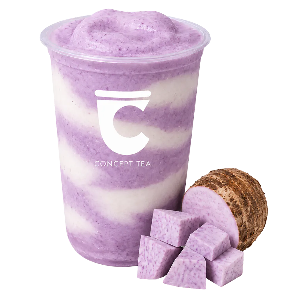 marble taro blend at The Concept Tea, a Bubble Tea Shop in Denison